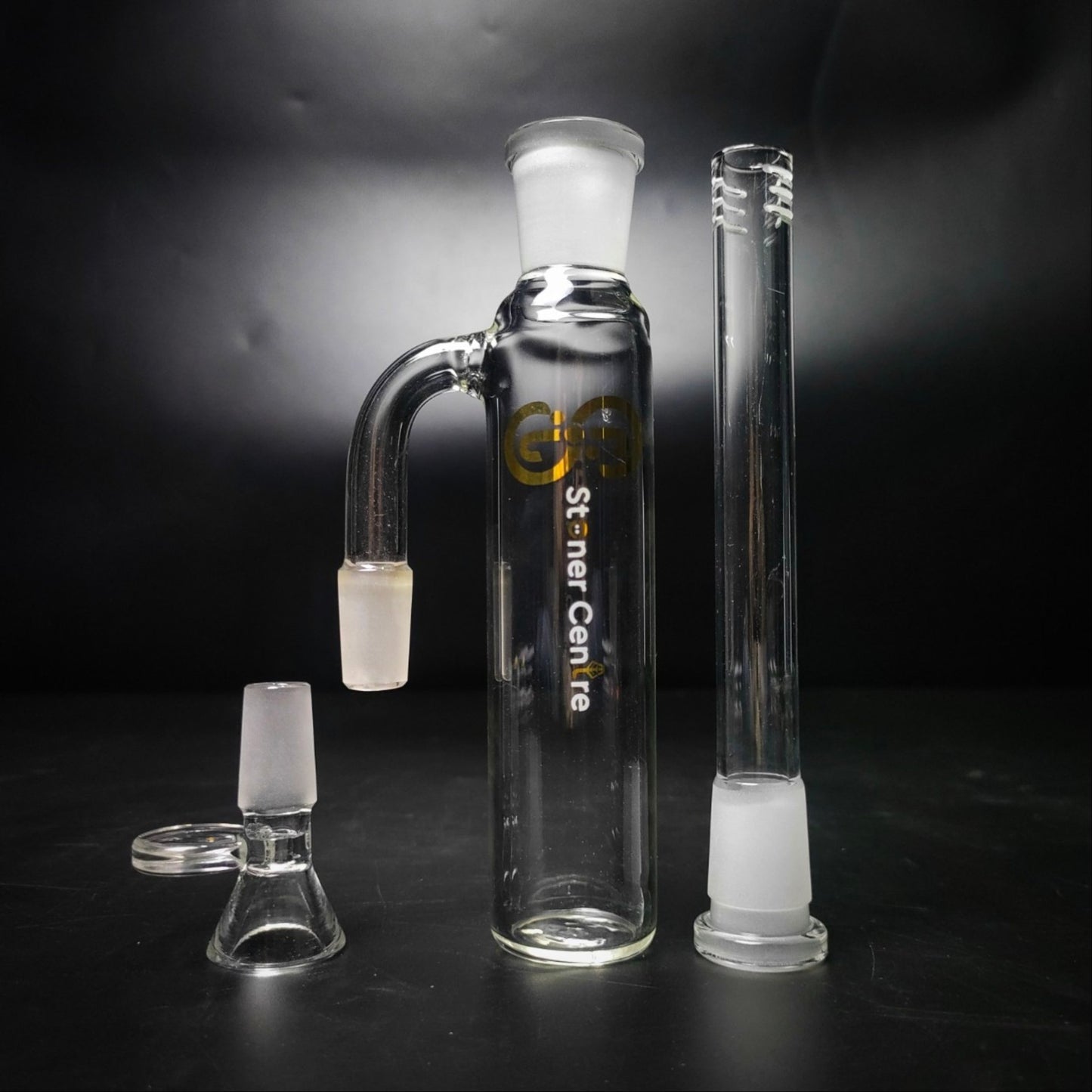 STONERCENTRE | ULTIMATE ASH CATCHER 4.5 INCH HIGH 14 MM 45 & 90 DEGREE WITH EXTRA DOWNSTEM & 14 MM BOWL