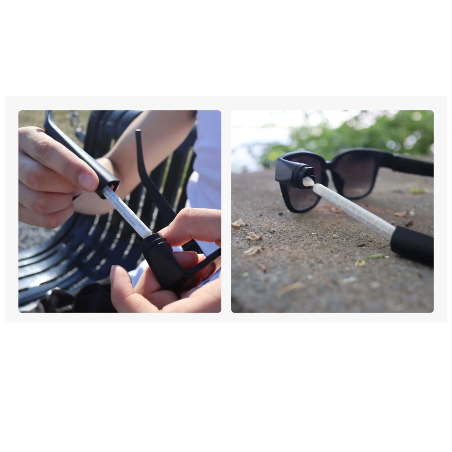 HONEYPUFF SUNGLASSES WITH HIDDEN STORAGE