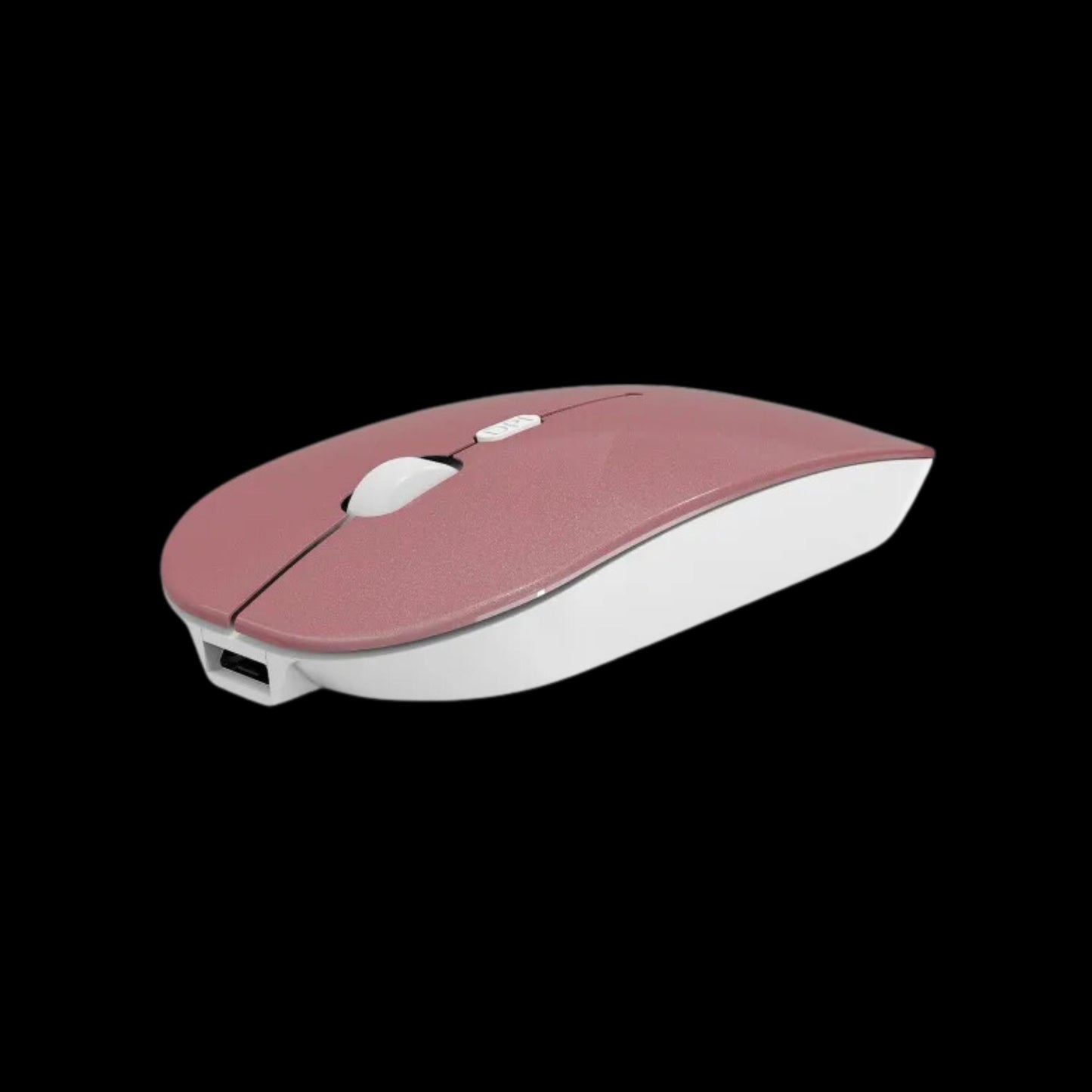 เม้าส์ไร้สาย สีชมพู ปุ่มเงียบ ปรับ DPI ได้ 3 ระดับ (800/1200/1600)Wireless-Rechargeable Office Mouse รับประกัน 1 ปี