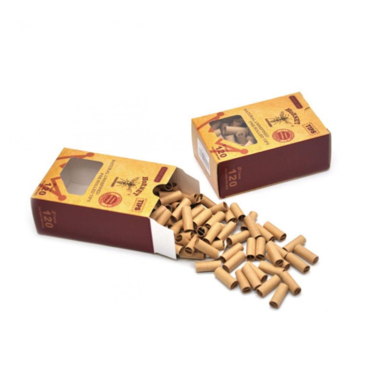 ROLLING PAPER | HORNET BROWN NATURAL UNREFINED PRE - ROLL TIP 7MM