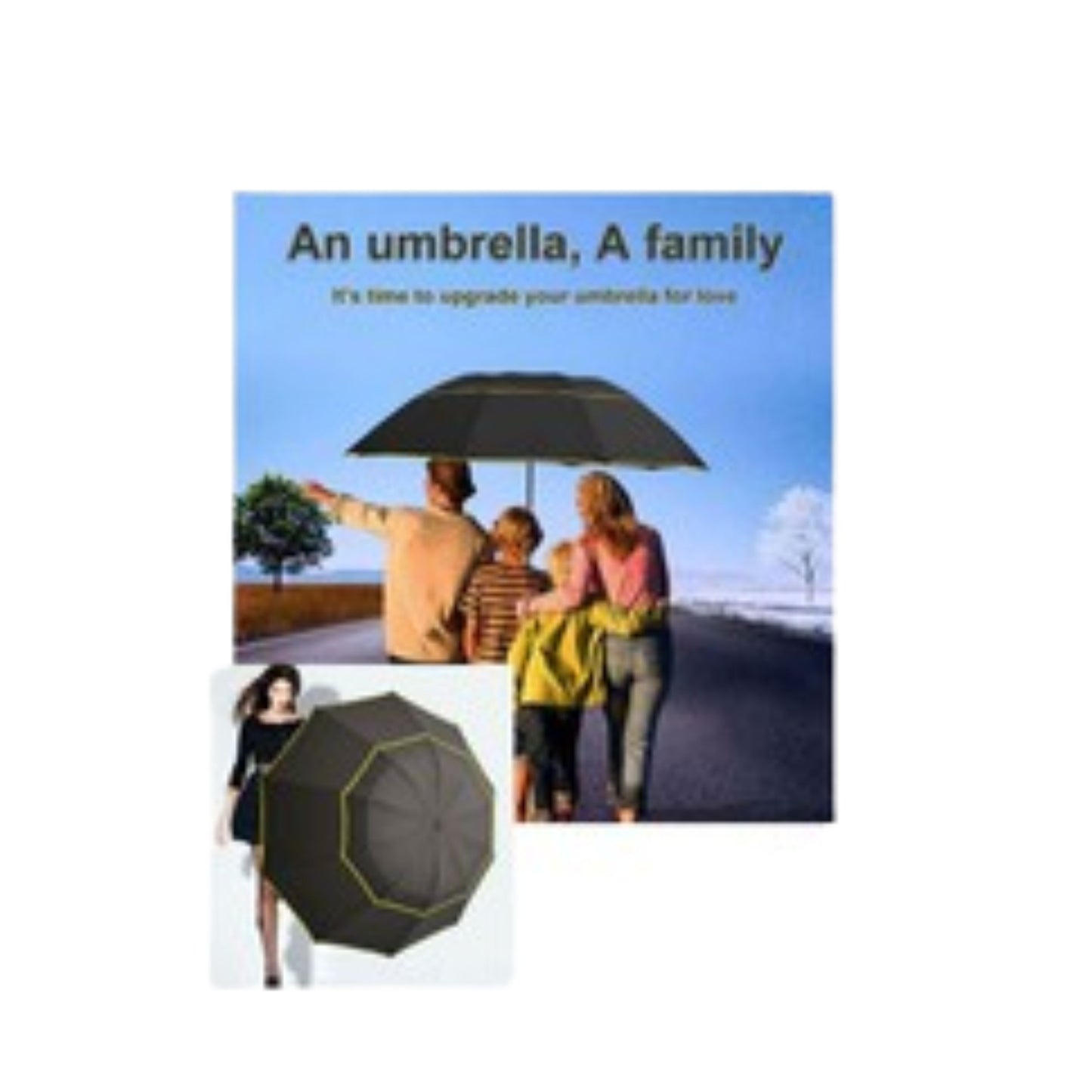 ร่มกันแดดรถยนต์ บังแดดรถยนต์ สำหรับรถ SUV และรถกระบะ รุ่น Manual (ขนาด 440x250cm) แถมร่มพกพา ขนาดครอบครัว