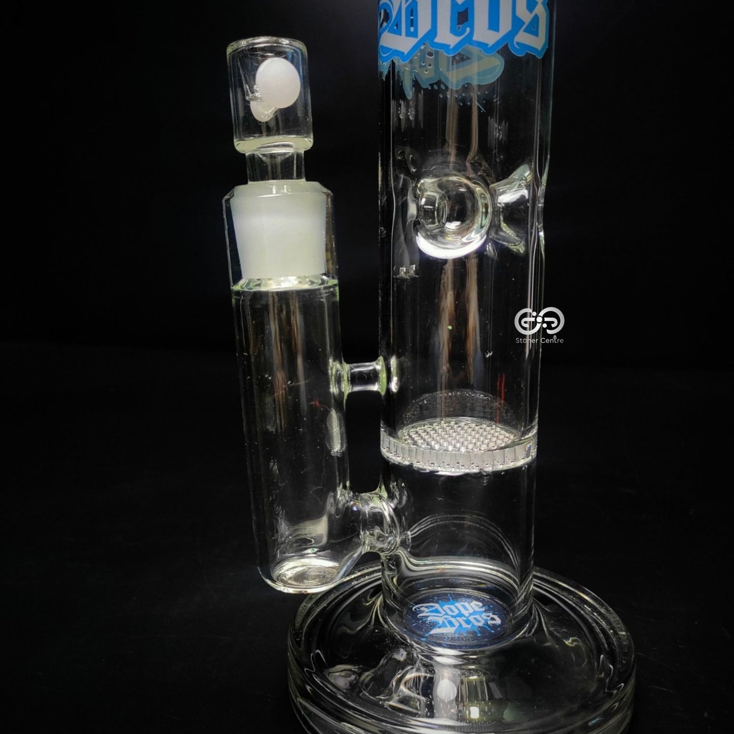 Glass Bong | AMSTERDAM DOPE BRO STRAIGHT WITH HONEYCOMB PERCOLATOR 16 INCH