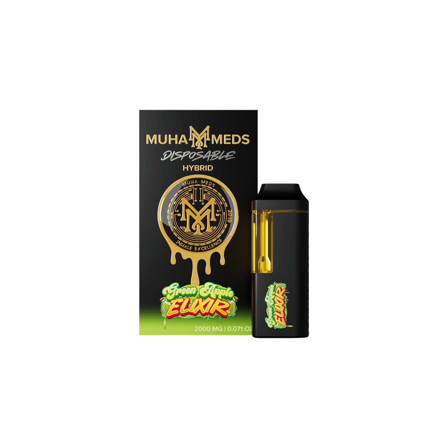 MUHA MEDS 2.0ML | GREEN APPLE ELIXIR : HYBRID