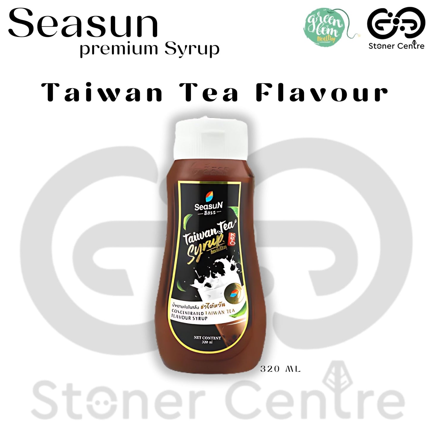 Seasun Premium Concentrated Syrup - Taiwan Tea | "กลิ่นชาไต้หวัน" สีสรรไซรัป น้ำหวานเข้มข้นพรีเมี่ยม น้ำตาล 0% KETO