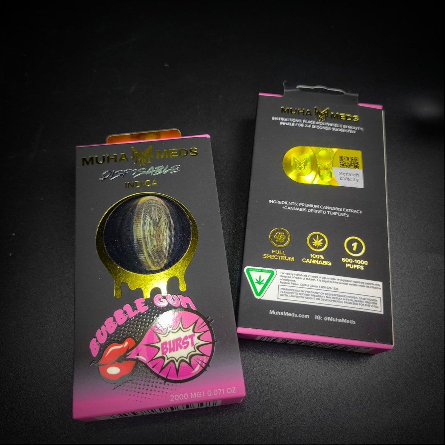 MUHA MEDS 2.0ML | BUBBLE GUM BLIRST : INDICA