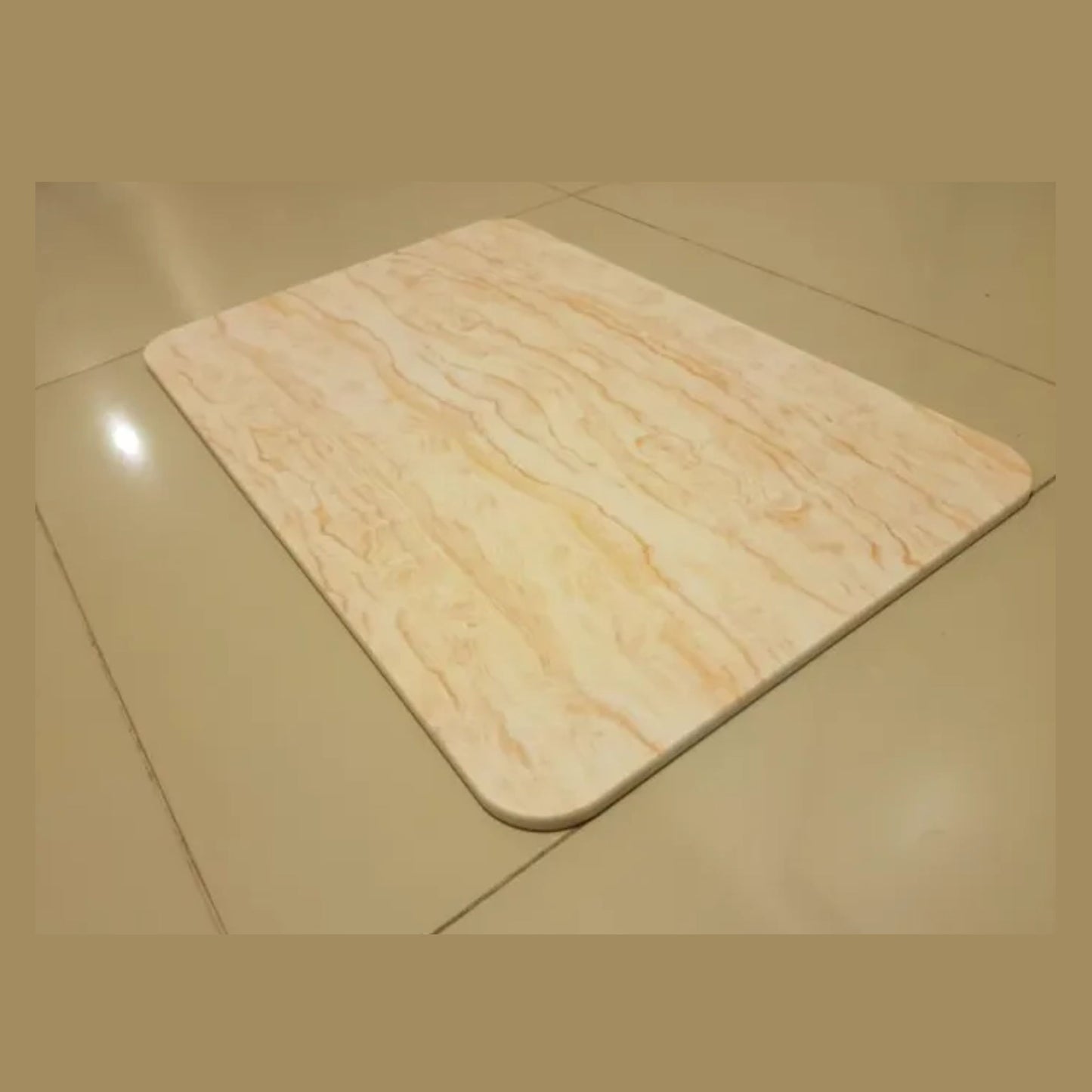 พรมหินเช็ดเท้าญี่ปุ่น ลายไม้ 390x600mm - WOOD PRINTED DIATOMITE BATH MAT