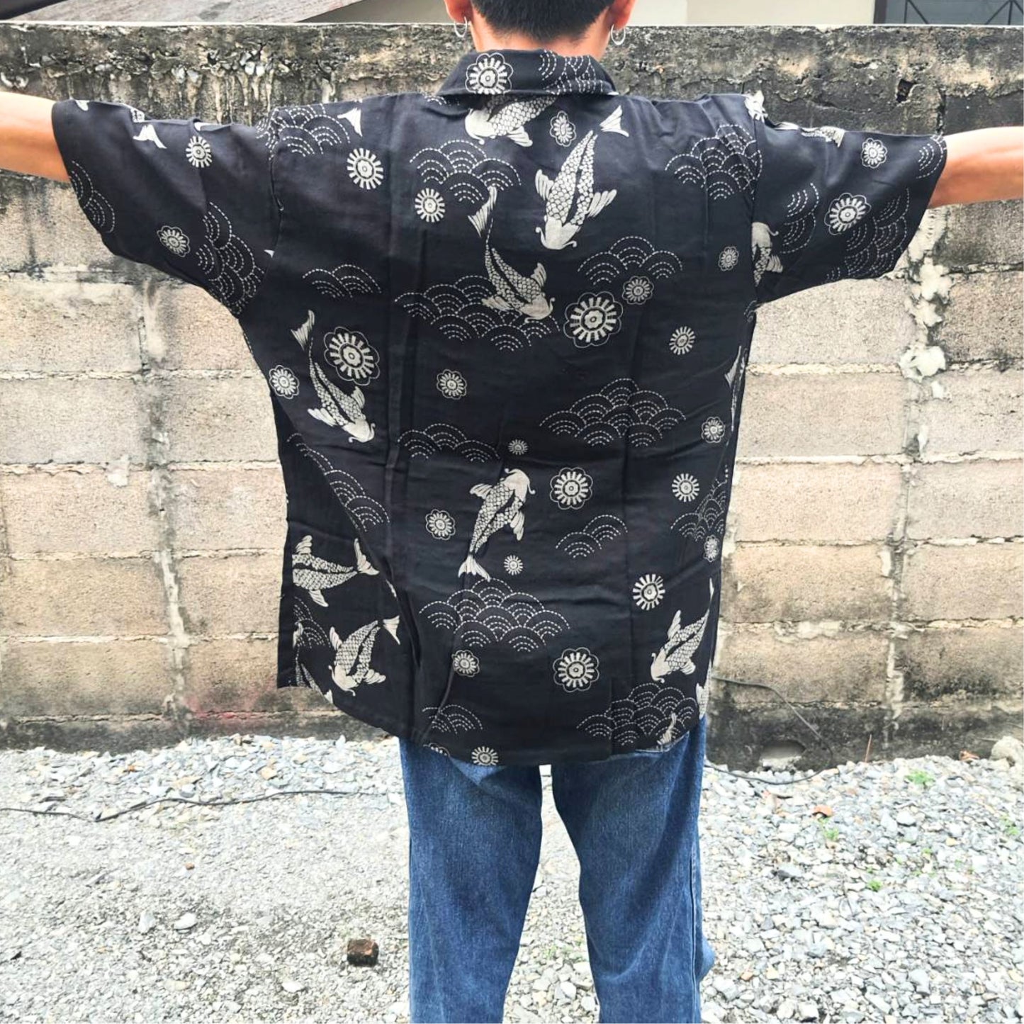 RAK MAE รักแม่ | COMFY HAWAIIAN COTTON SHIRT - CHARMING FISH