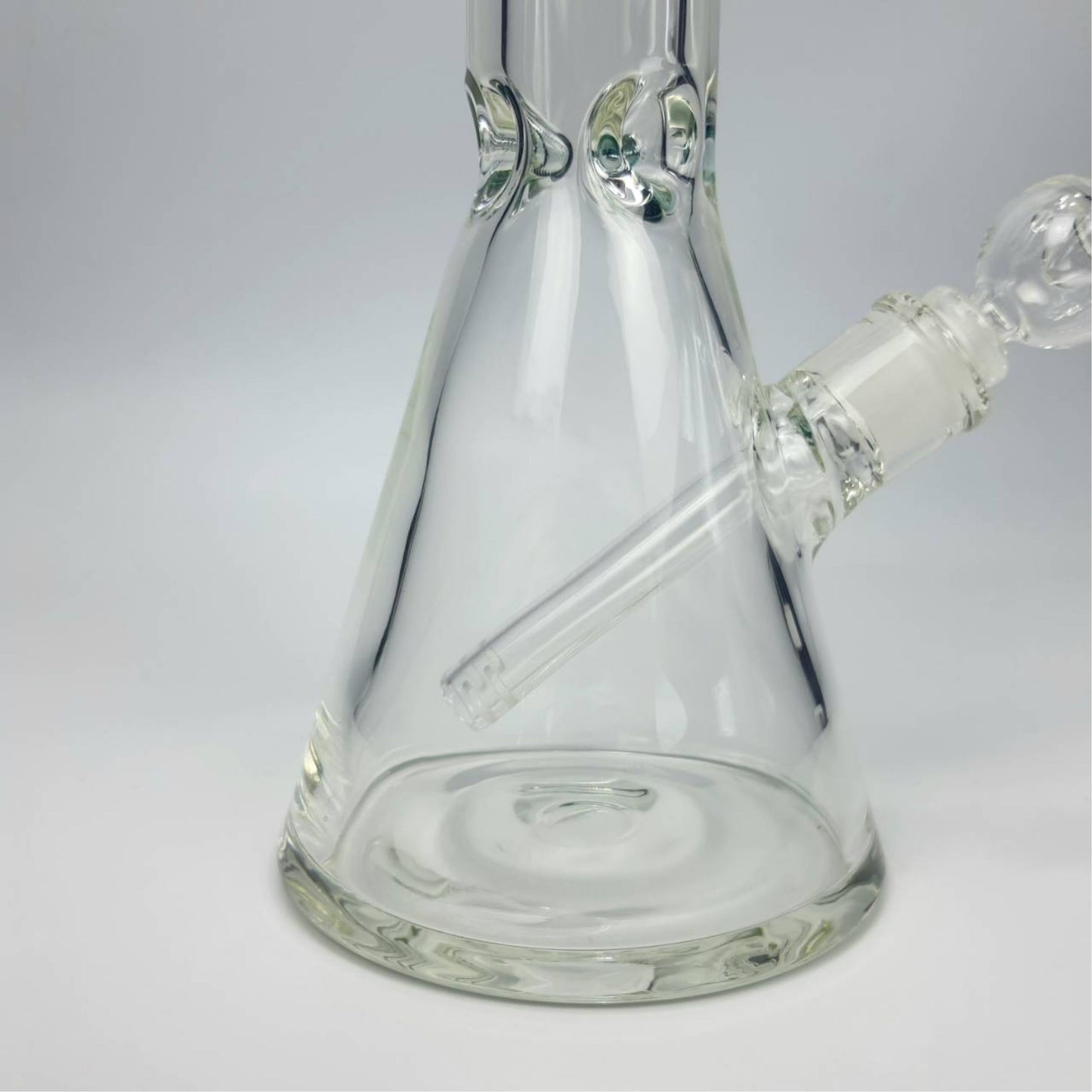 GLASS BONG | REINFORCE NO LOGO PREMIUM BEAKER 18.5 INCH 9MM THICKNESS BLACK MOUTHPIECE