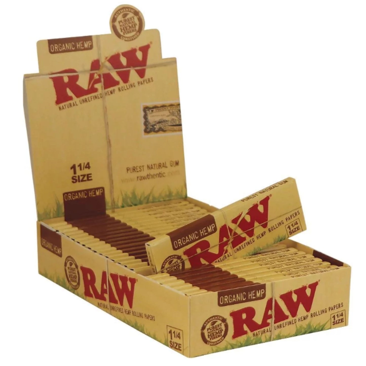 ROLLING PAPER | RAW ORGANIC HEMP 1 ¼" ROLLING PAPER