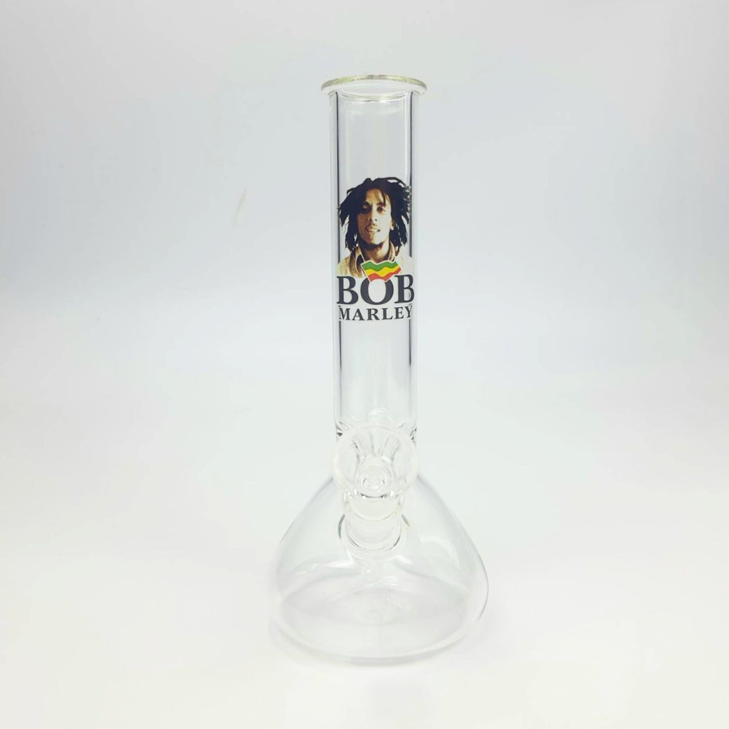 GLASS BONG | BOB MARLEY BEAKER GLASS BONG 8 INCH 4MM THICKNESS