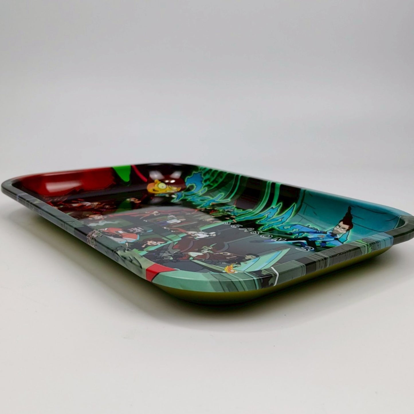 TRAY | RICK & MORTY SEASON 3 METAL ROLLING TRAY SIZE : 19X28.5 CM