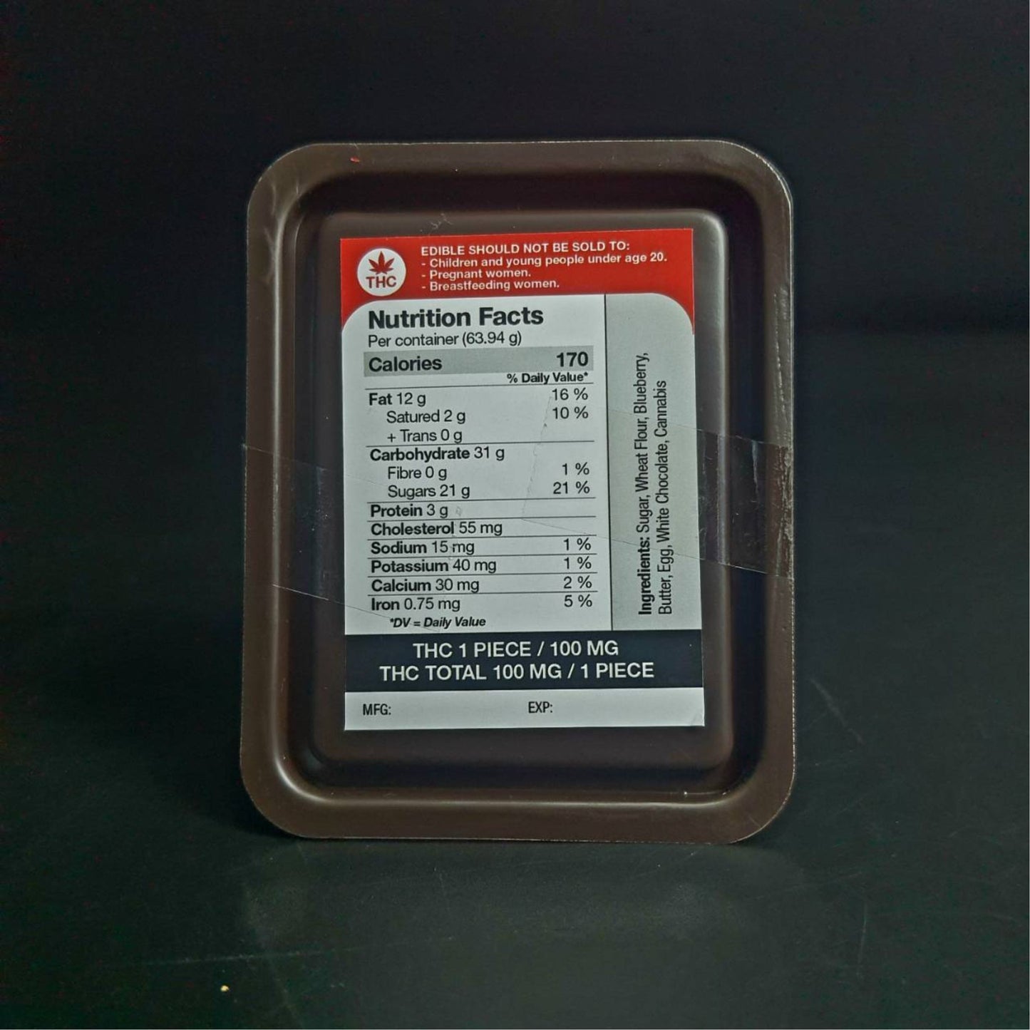 EDIBLES | BITCOIN BROWNIE 100MG