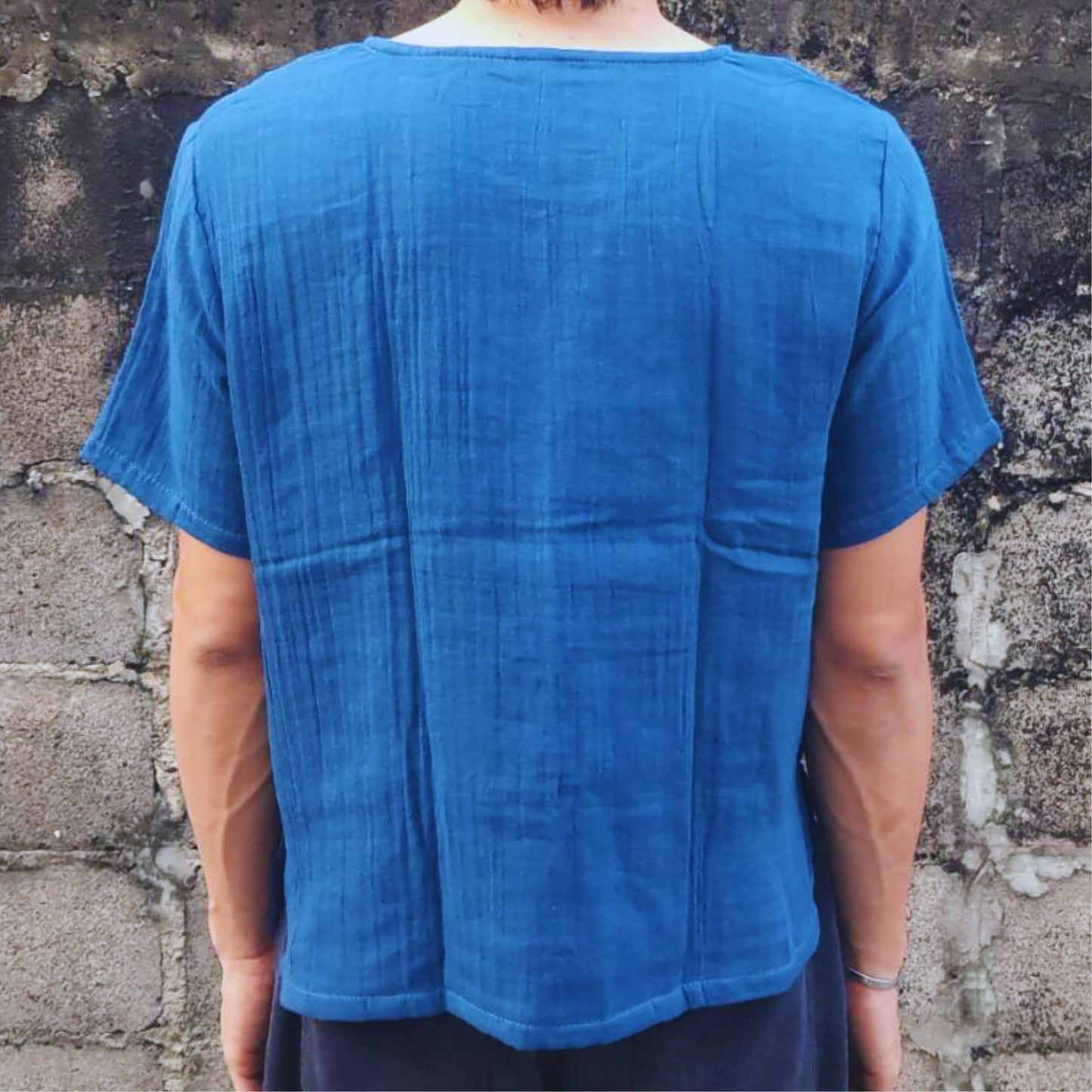 RAK MAE รักแม่ | COMFY COTTON CLASSIC SHIRT - DARK BLUE