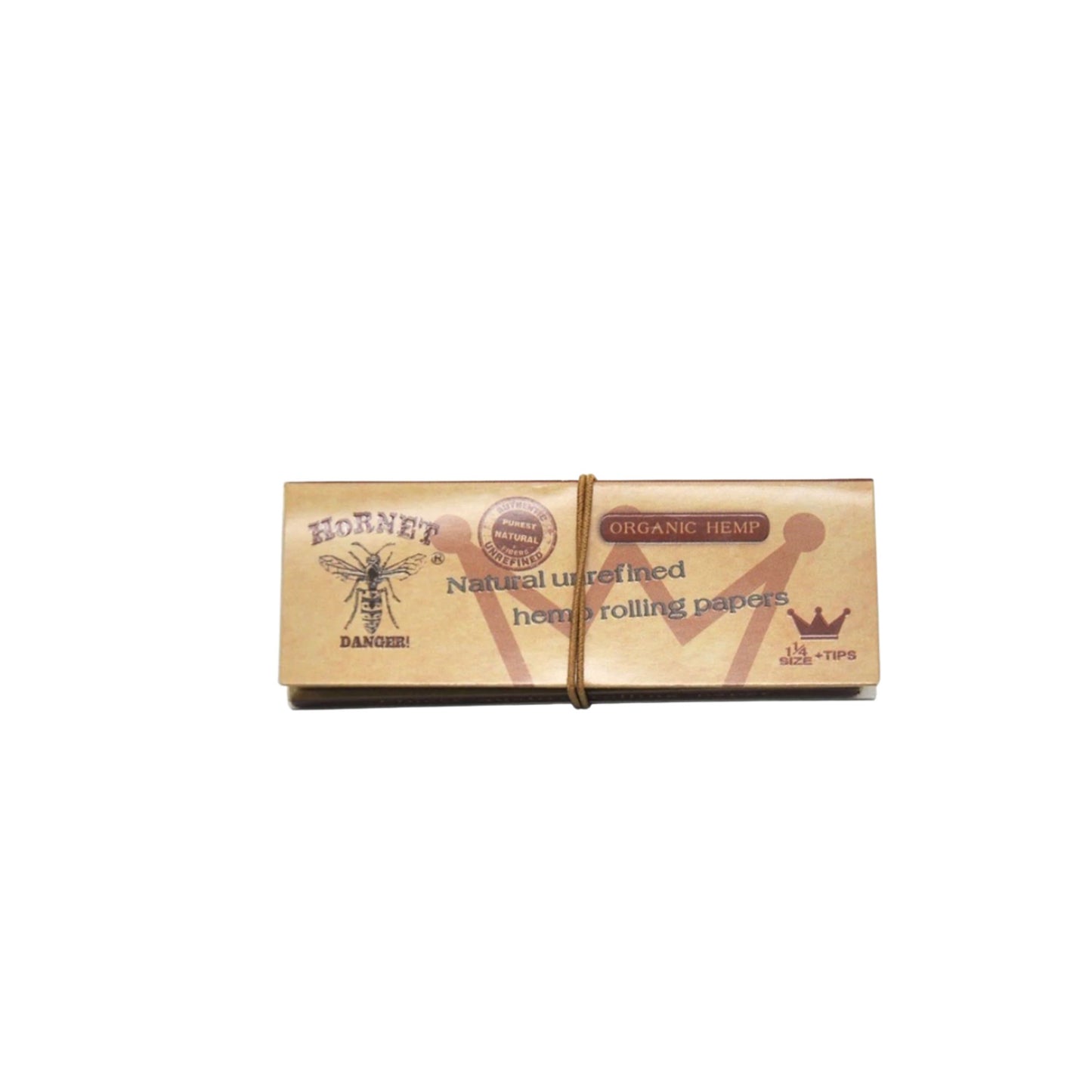 ROLLING PAPER | HORNET 1 1/4 INCH BROWN ROLLING PAPER WITH TIPS