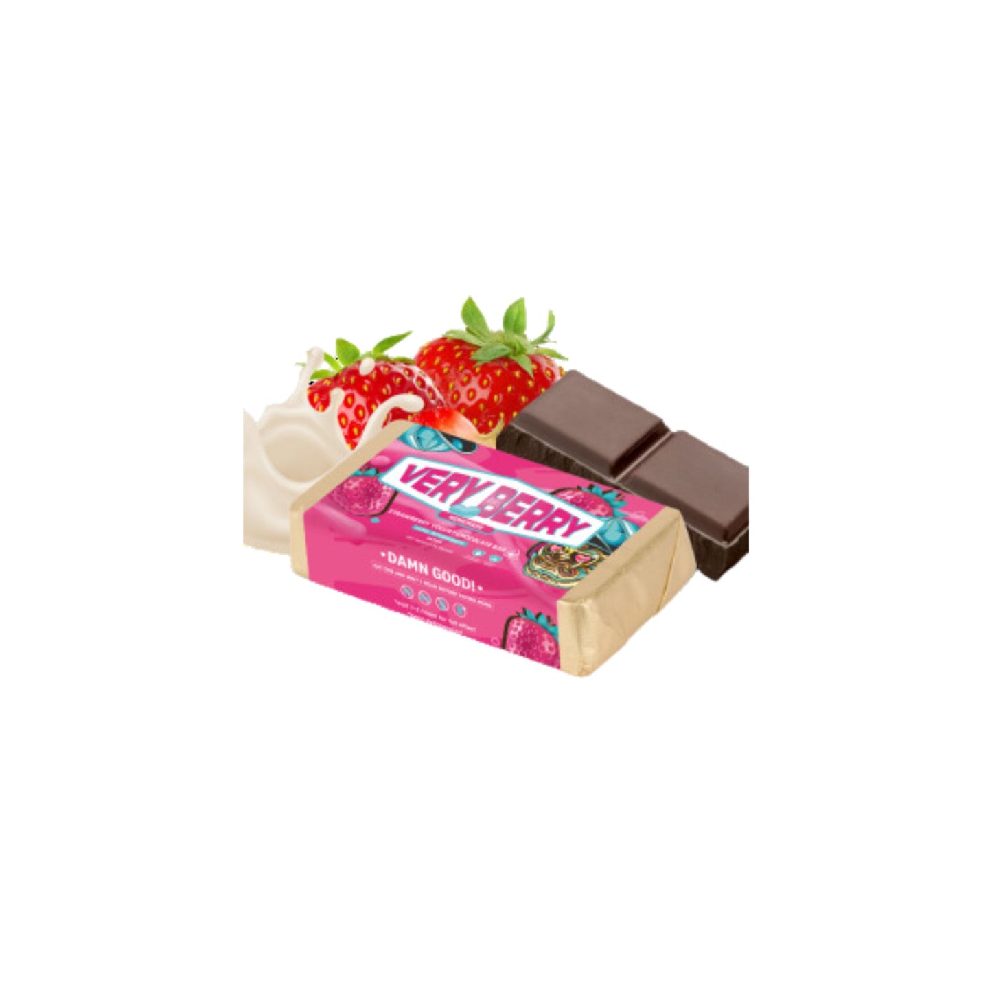 CHOCOLATE BAR | VERY BERRY - STRAWBERRY YOGHURT & CHOCOLATE