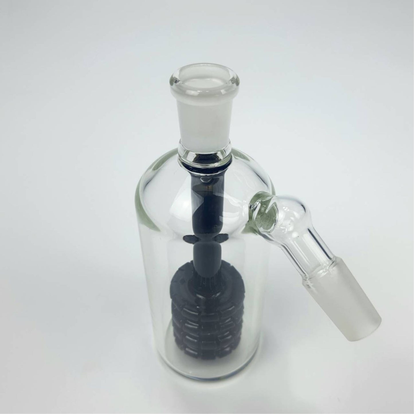 PERCULATOR | ASH CATCHER WITH MATRIX PERCULATOR IN BLACK 14MM 45 DEGREE