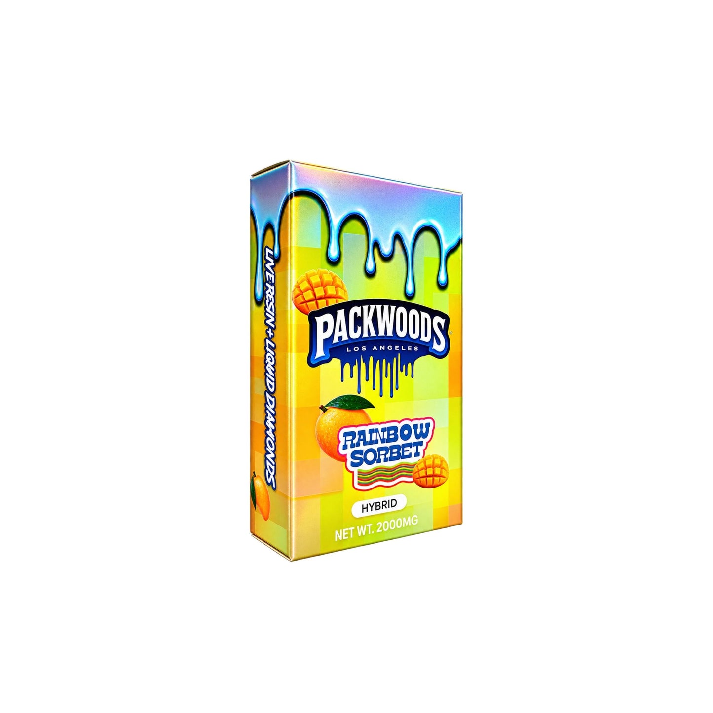 PACKWOODS - LIVE RESIN + LIQUID DIAMONDS 2.0ML | RAINBOW SORBET : HYBRID