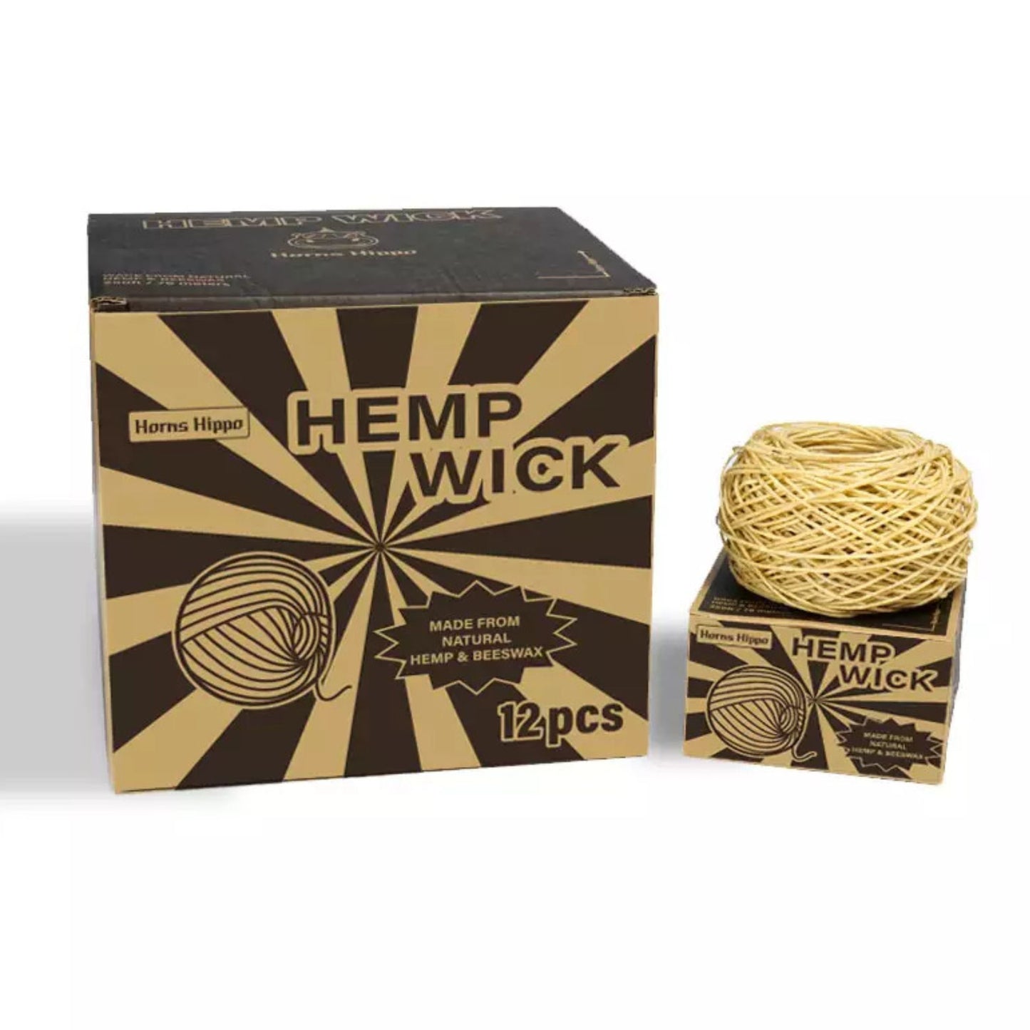 LIGHTER | HORNS HIPPO HEMP WICK 60 METERS / BOX