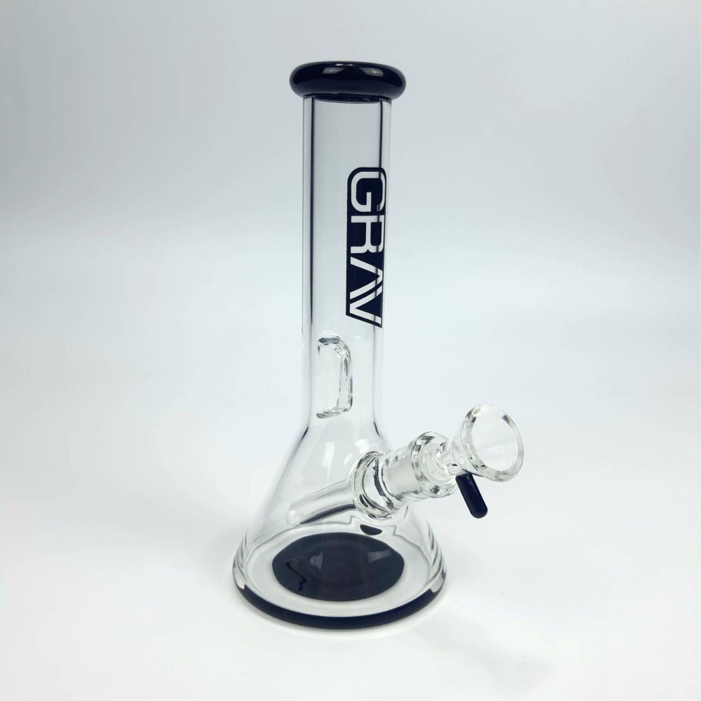 Glass Bong | GRAV BEAKER MINI NI BLACK 8 INCH