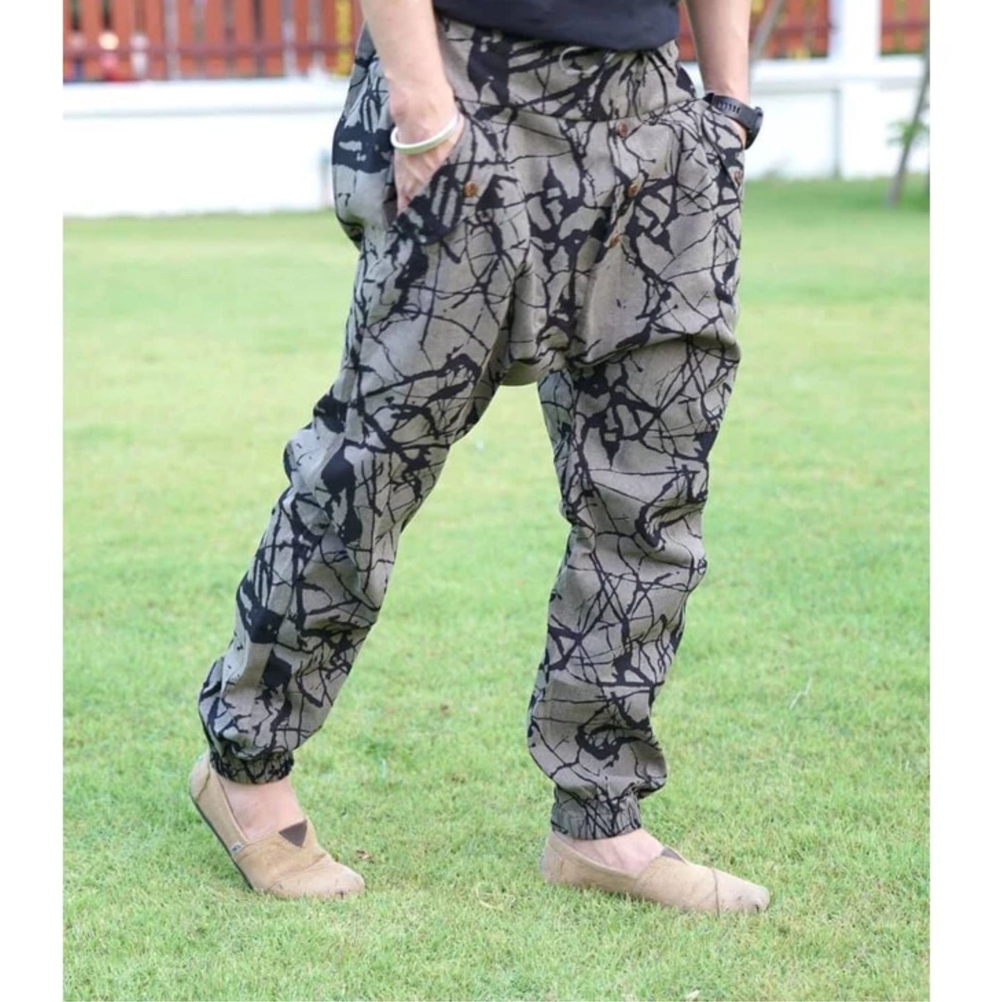 RAK MAE รักแม่ | COMFY CITY COTTON JOGGER PANTS - MARBLE (REGULAR SIZE)