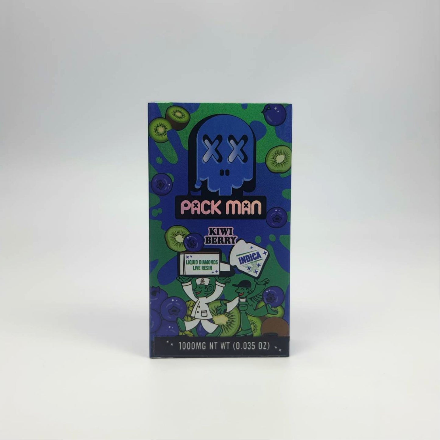 PACK MAN LIQUID DIAMONDS + LIVE RESIN 1.0ML | KIWI BERRY : INDICA