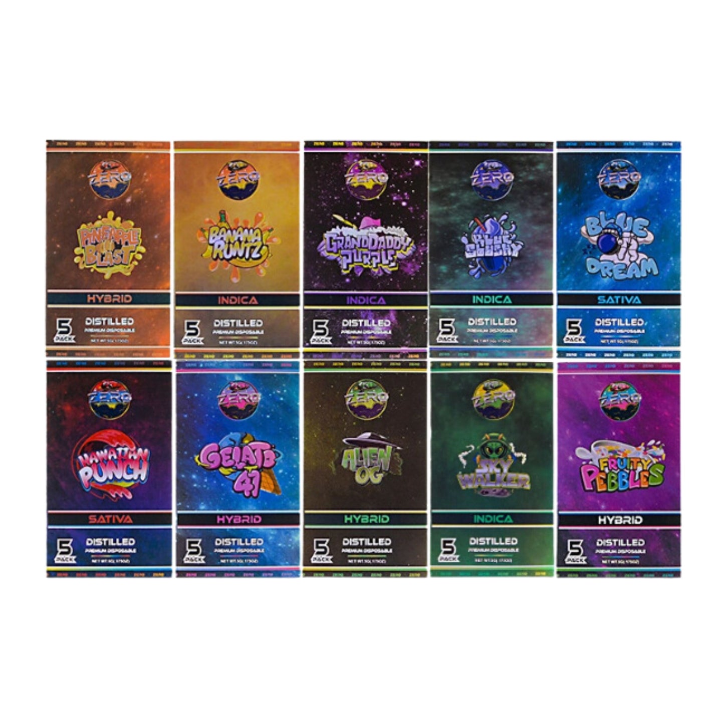 ZERO GRAVITY EMPTY CARTRIDGE | HAWAIIAN PUNCH DISPOSABLE VAPE PEN 1.0ML