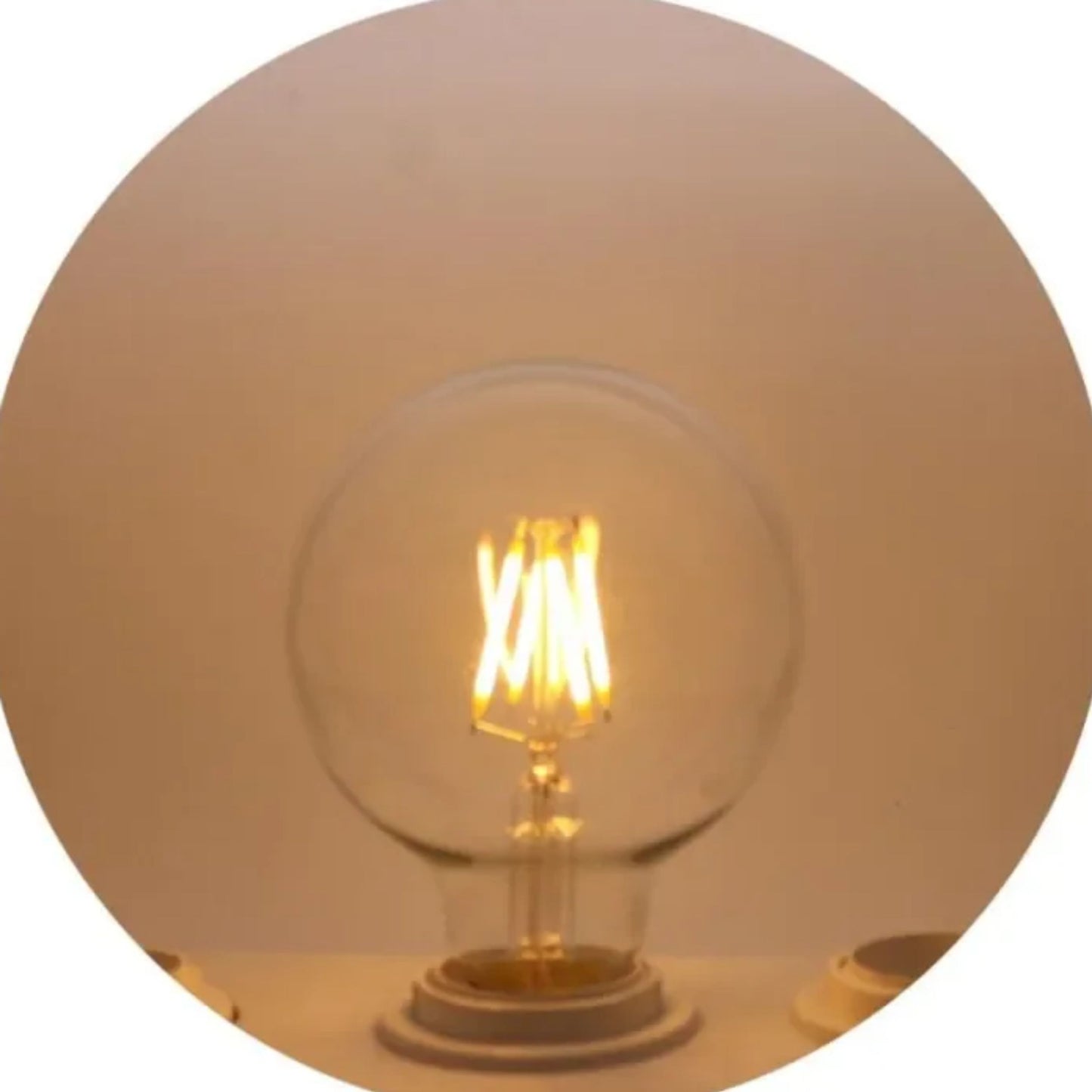 หลอดไฟวินเทจ G95 ฐาน E27 LED Filament (4W, แสง Warm White)