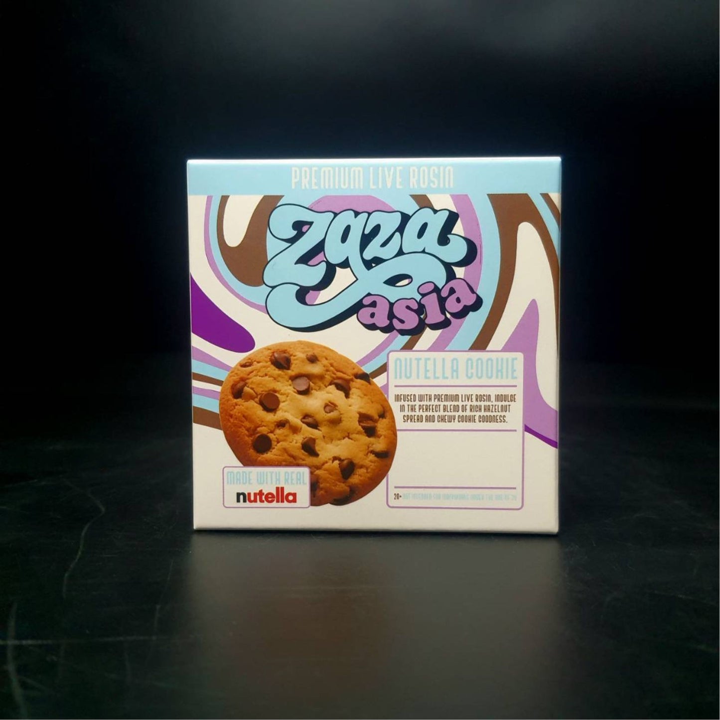 ZAZA ASIA | PREMIUM LIVE ROSIN NUTELLA COOKIES 100MG THC/PIECE