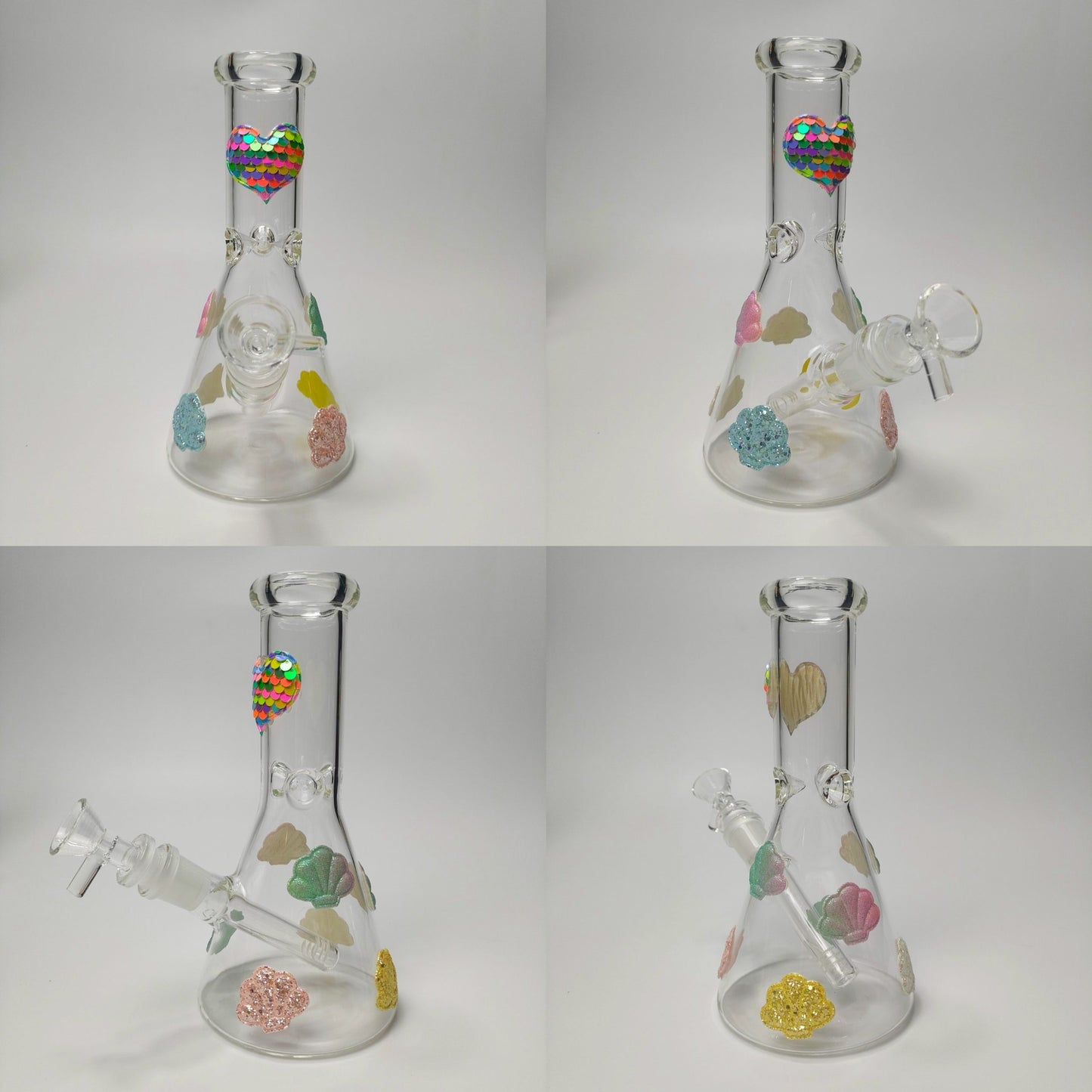 Glass Bong | SPARKY STICKERS BEAKER GLASS BONG 8 INCH