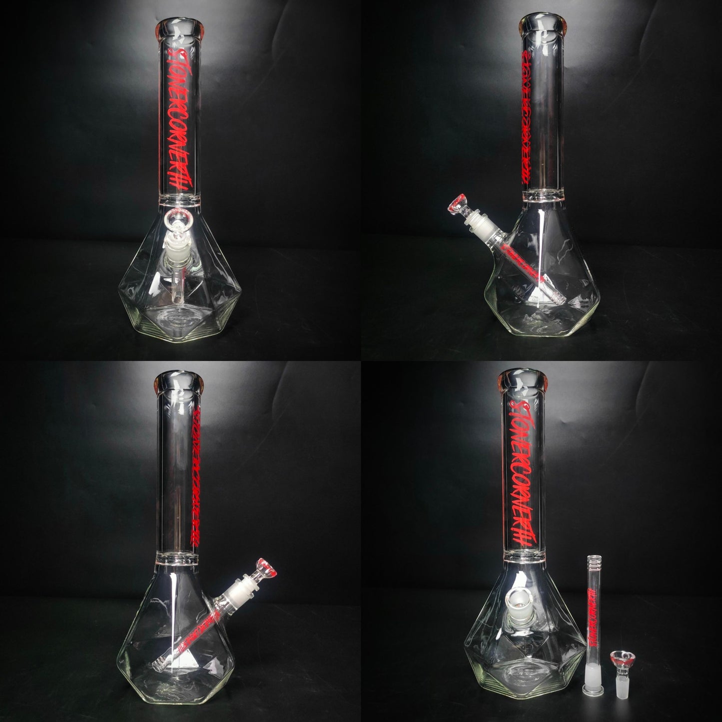 Glass Bong | STONERCORNERTH DIAMOND BONG 14 INCH