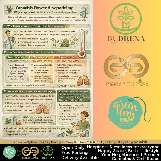ดอกกัญชากับการนำไป vaporize: ปัจจัยด้านอุณหภูมิที่ควรรู้