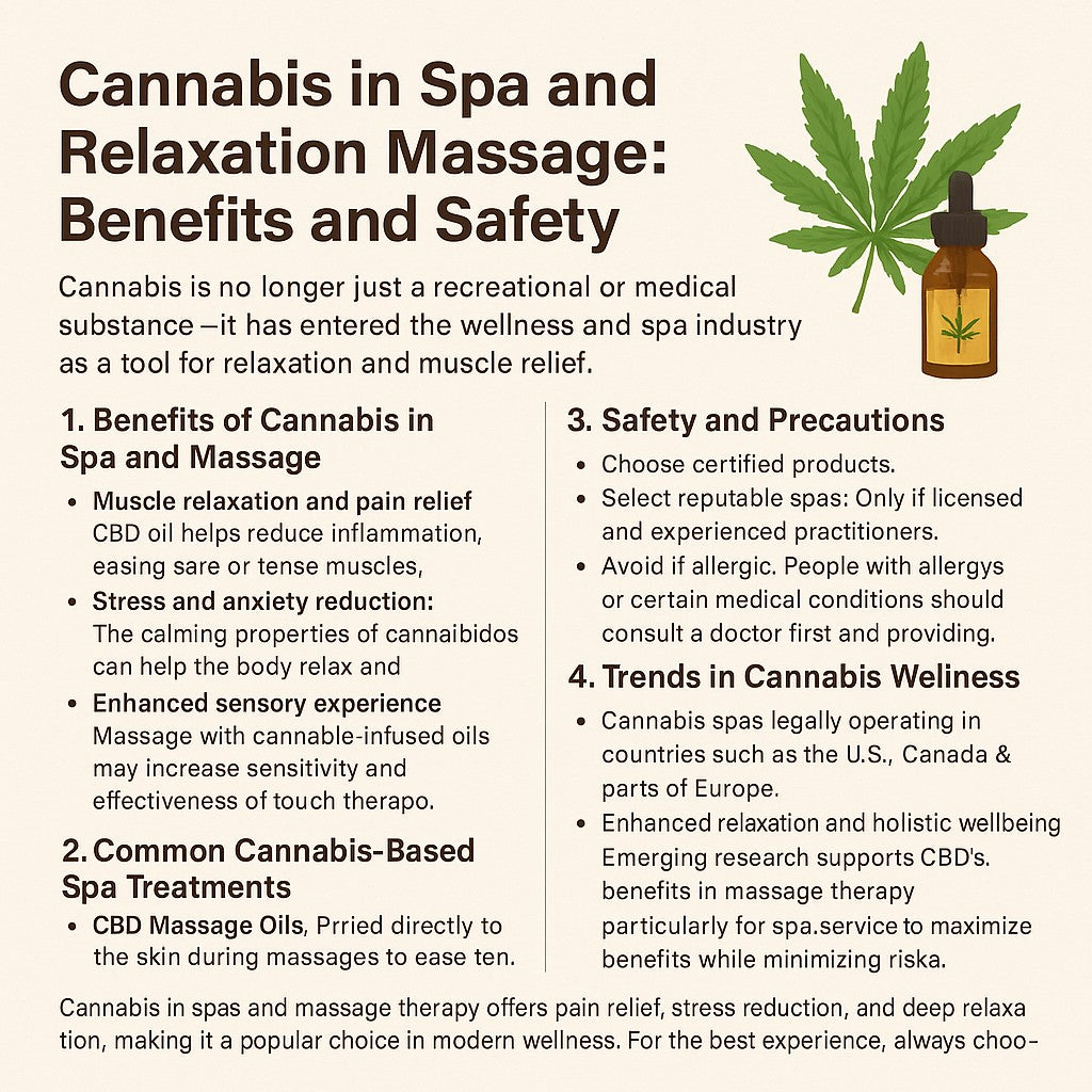 กัญชาในสปาและการนวดผ่อนคลาย: แนวทางและประโยชน์