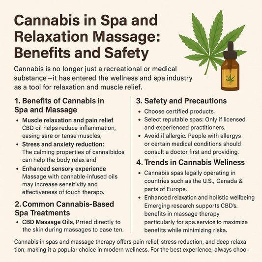 กัญชาในสปาและการนวดผ่อนคลาย: แนวทางและประโยชน์