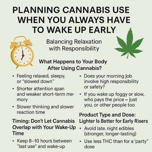 วางแผนใช้กัญชาสำหรับคนที่ต้องตื่นเช้าเสมอ