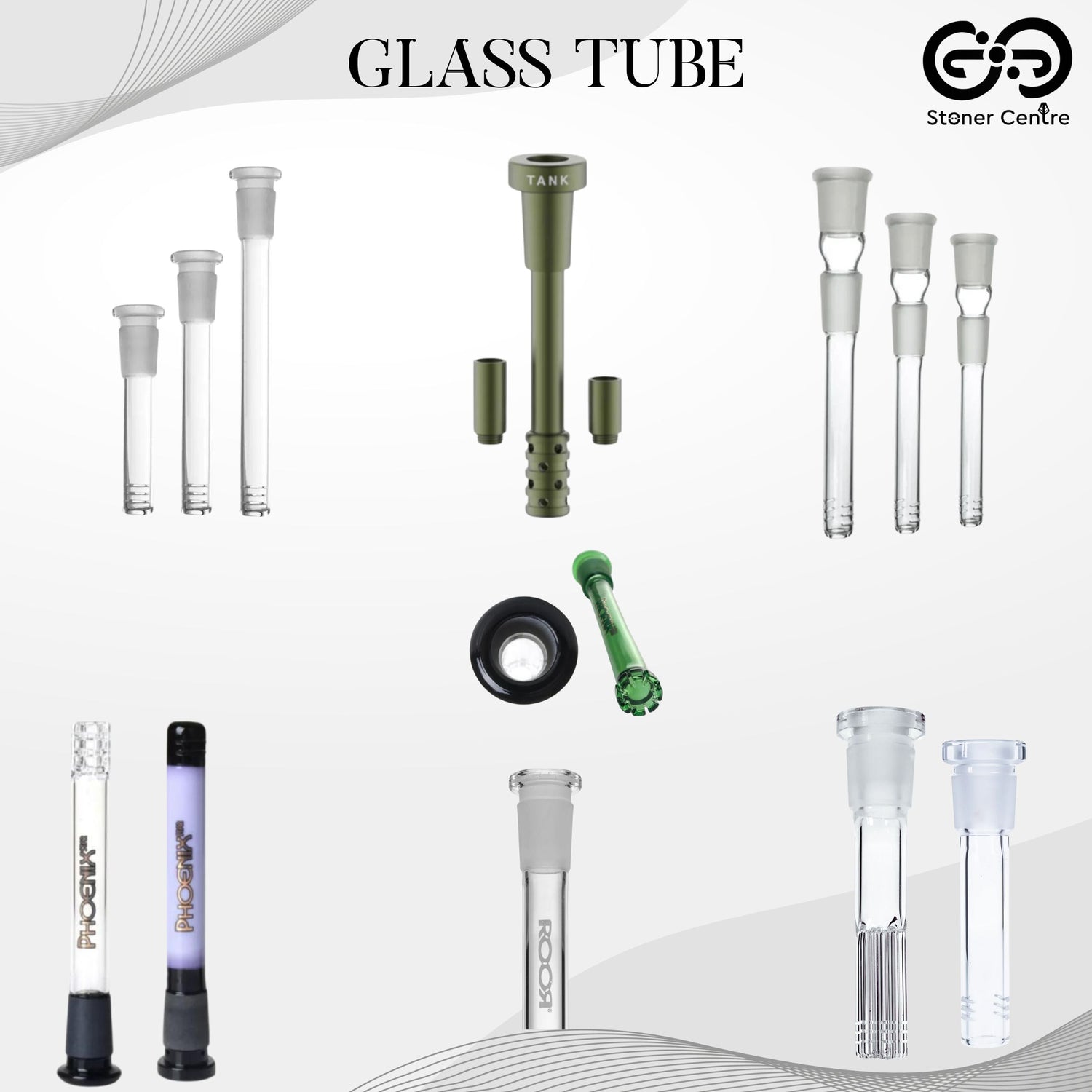 GLASS TUBE DOWNSTEMS