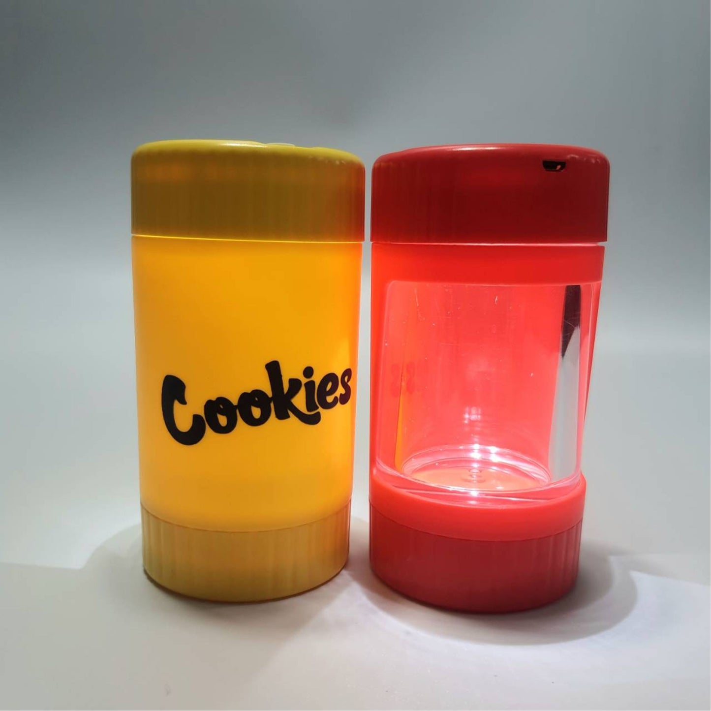 GRINDER | CK 4 IN 1 JAR WITH LED | MAGNIFYING GLASS & ONE - HITTER