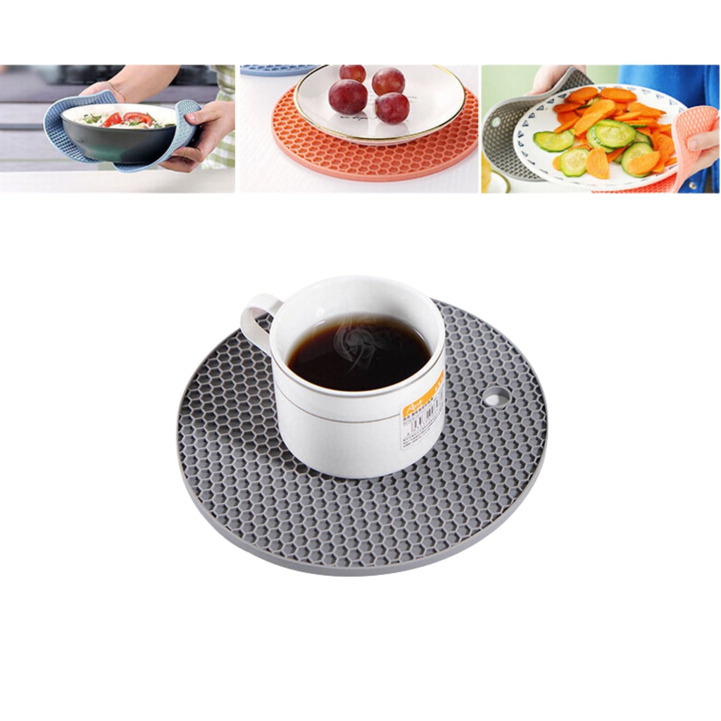 SILICONE PAD HEDAT RESISTANCE PAD HONEYCOMB STRCTURE 18X18X0.8CM THICK