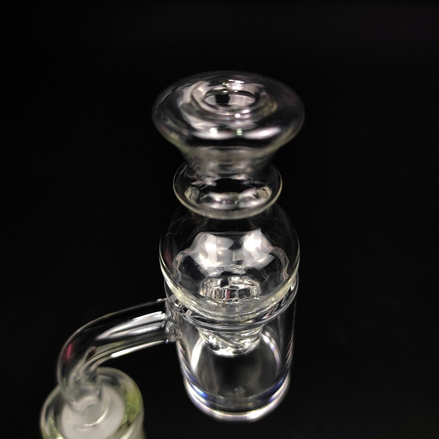 CARB CAP | SPIRAL RING V.2 QUARTZ CARB CAP 12.30 MM INNER DIAMETER 24.6 MM WIDEST DIAMETER