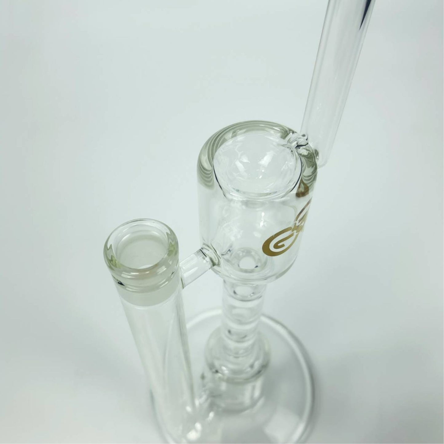GLASS BONG | STONERCENTRE UP HIGH 12 INCH DAB RIG WITH 3 RINGS MOUTHPIECE