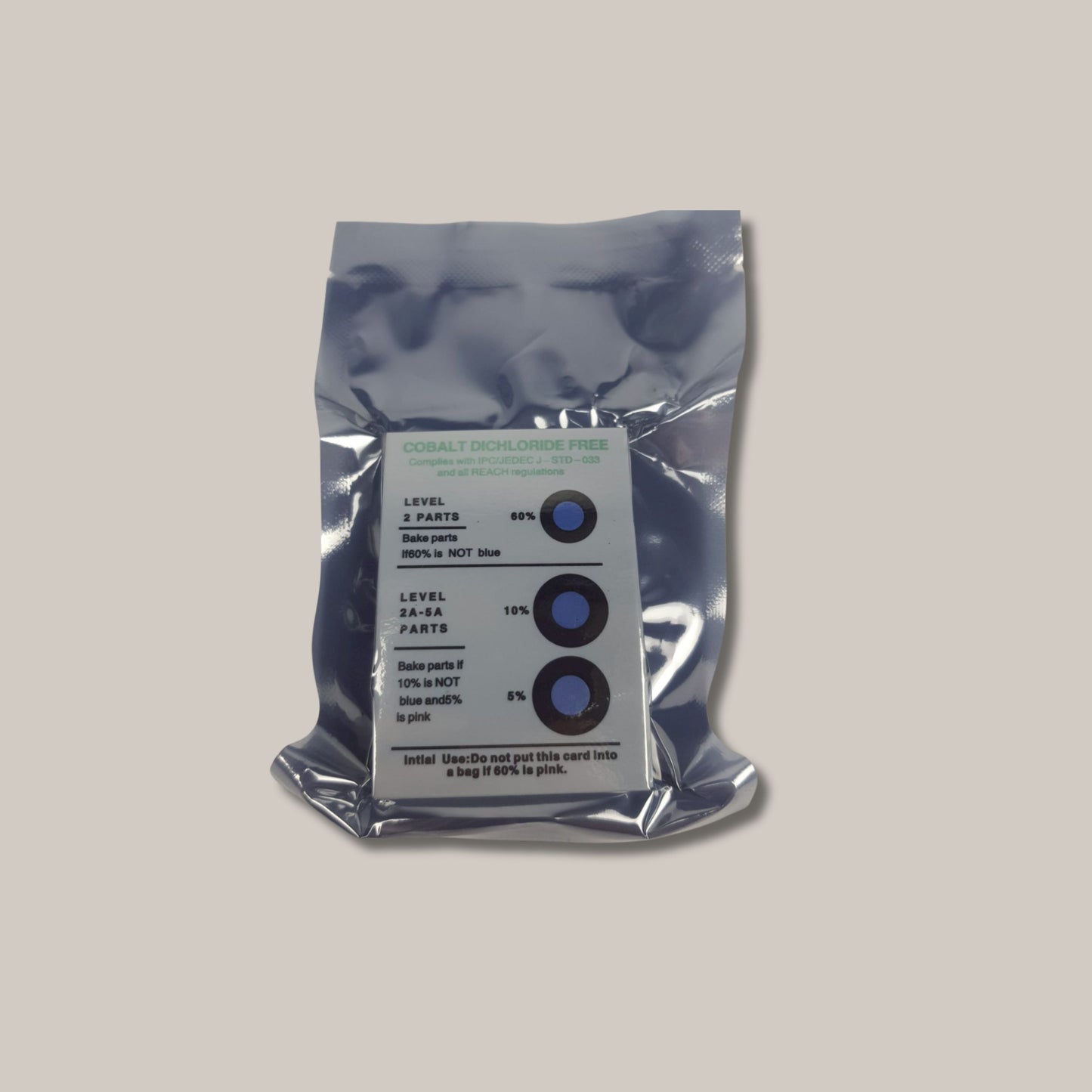 HUMIDITY INDICATOR CARD