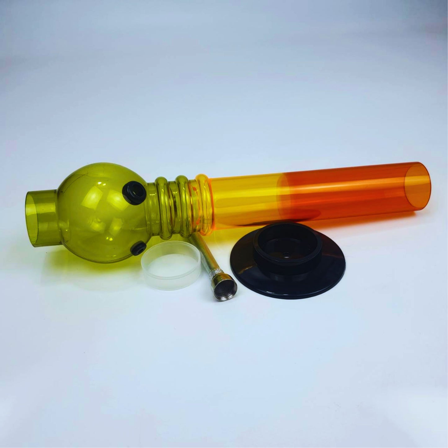 ACRYLIC BONG | ACRYLIC WATER PIPE TRIPLE SPHERE 12 INCH 3MM THICKNESS