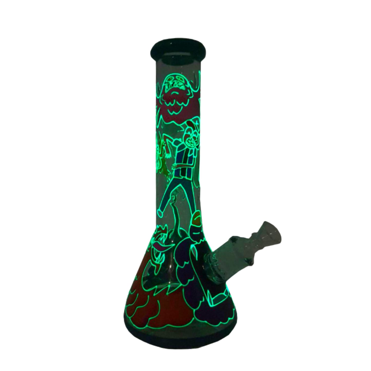 Glass Bong | RICK AND MORTY GLOW IN THE DARK  12.5 INCH #3