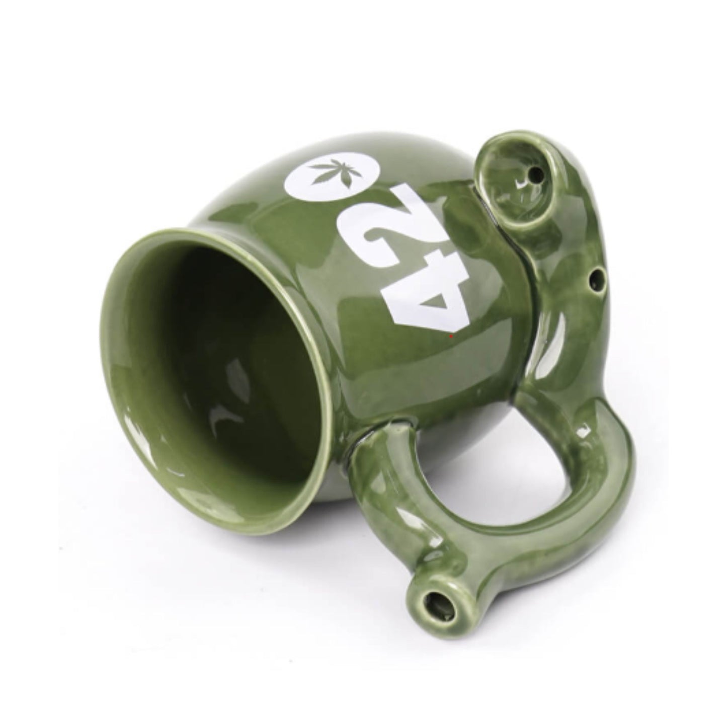 PIPE | COFFEE CUP PIPE 420 GREEN MUG 5.5INCH - 400ML
