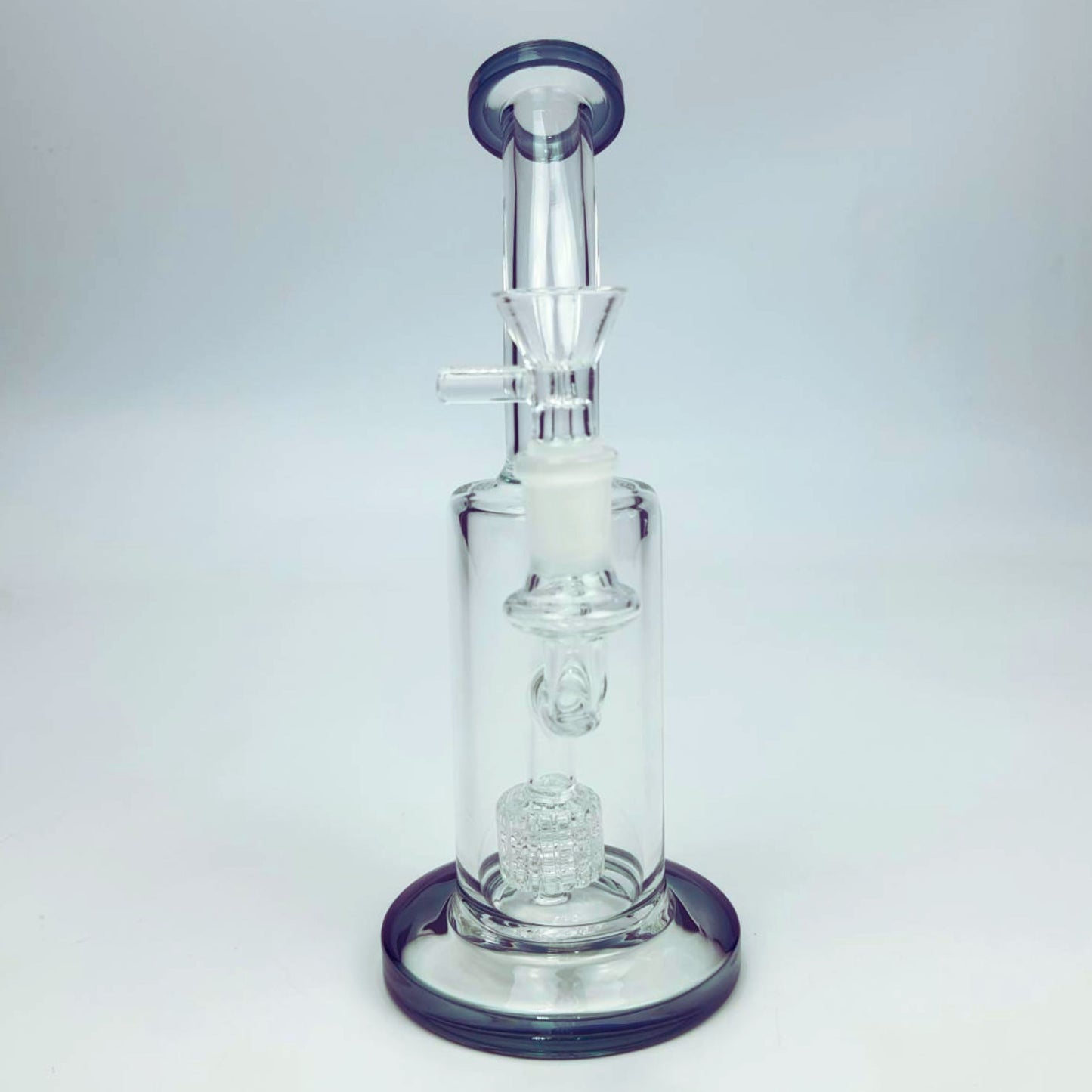 GLASS BONG | RECYLER STRAIGHT RIG 14MM JOINT WITH BIRD CAGE MATRIX PERCOLATOR 8.5 INCH THICKEN BASE