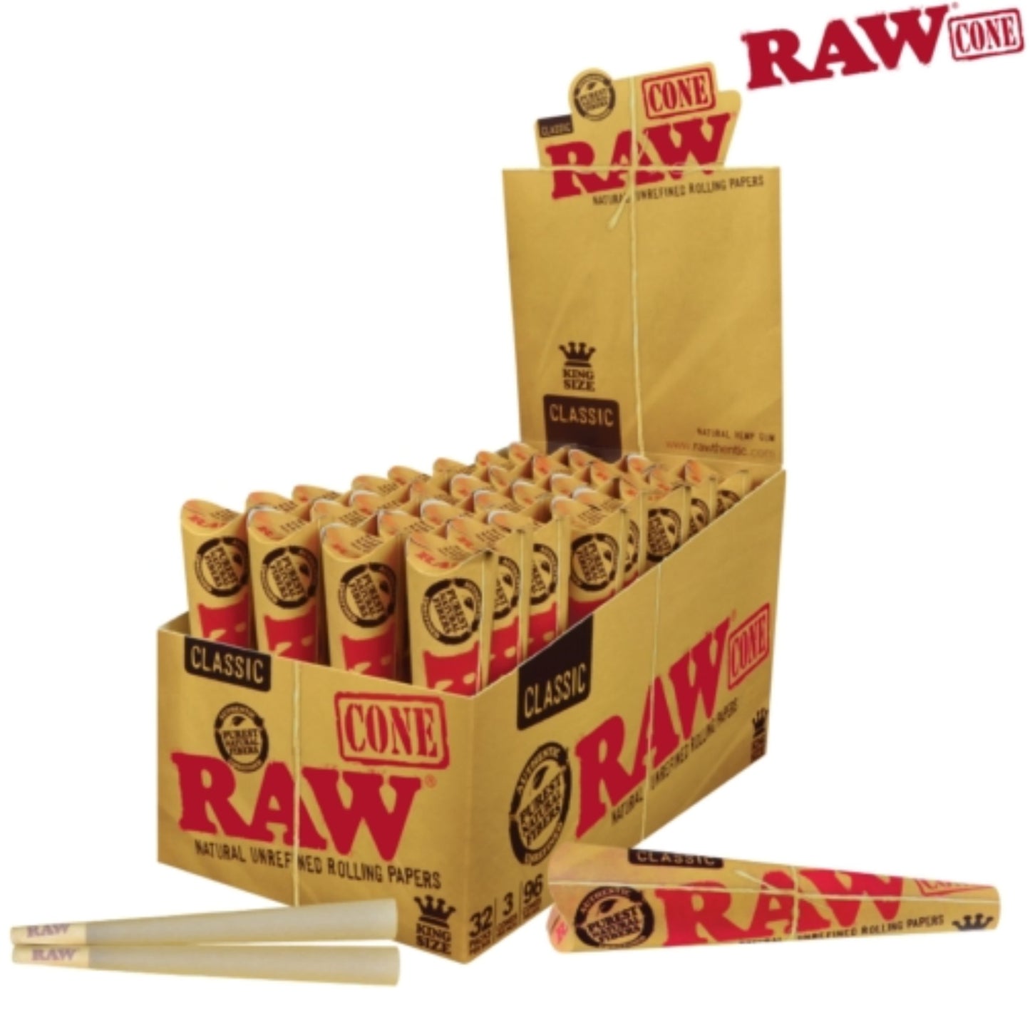 ROLLING PAPER | RAW CLASSIC KINGSIZE PRE-ROLLED CONE