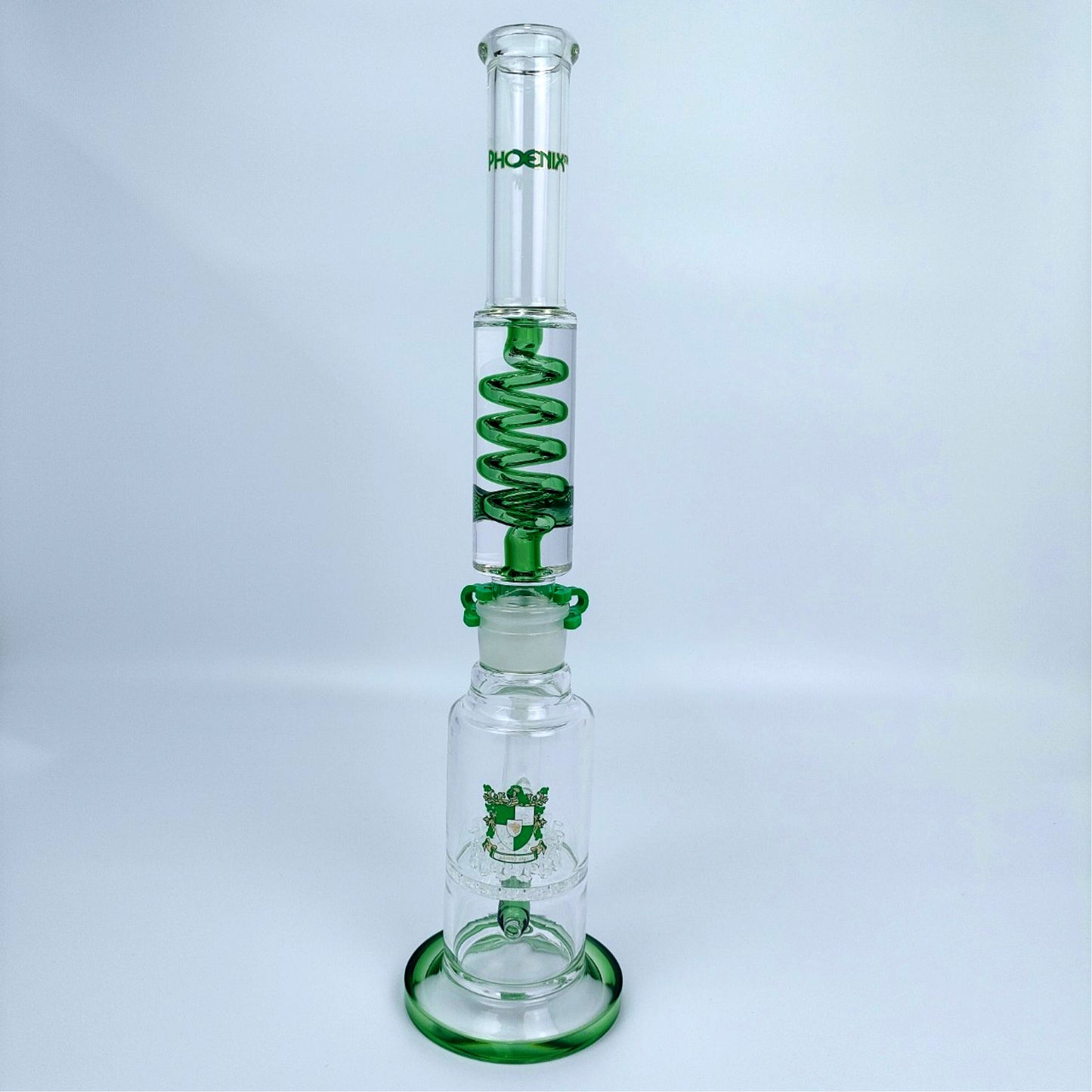 Glass Bong | Phoenix Lego Straight with Turbine Percolator 18inch 7mm PHX BIG LEGO