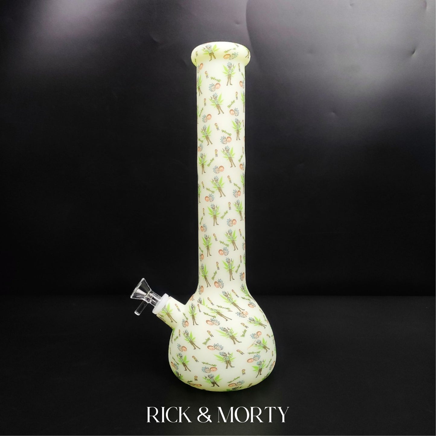 Glass Bong | GLOW IN THE DARK SILICONE BEAKER 14 INCH - SILICONE UNBERAKABLE BONG