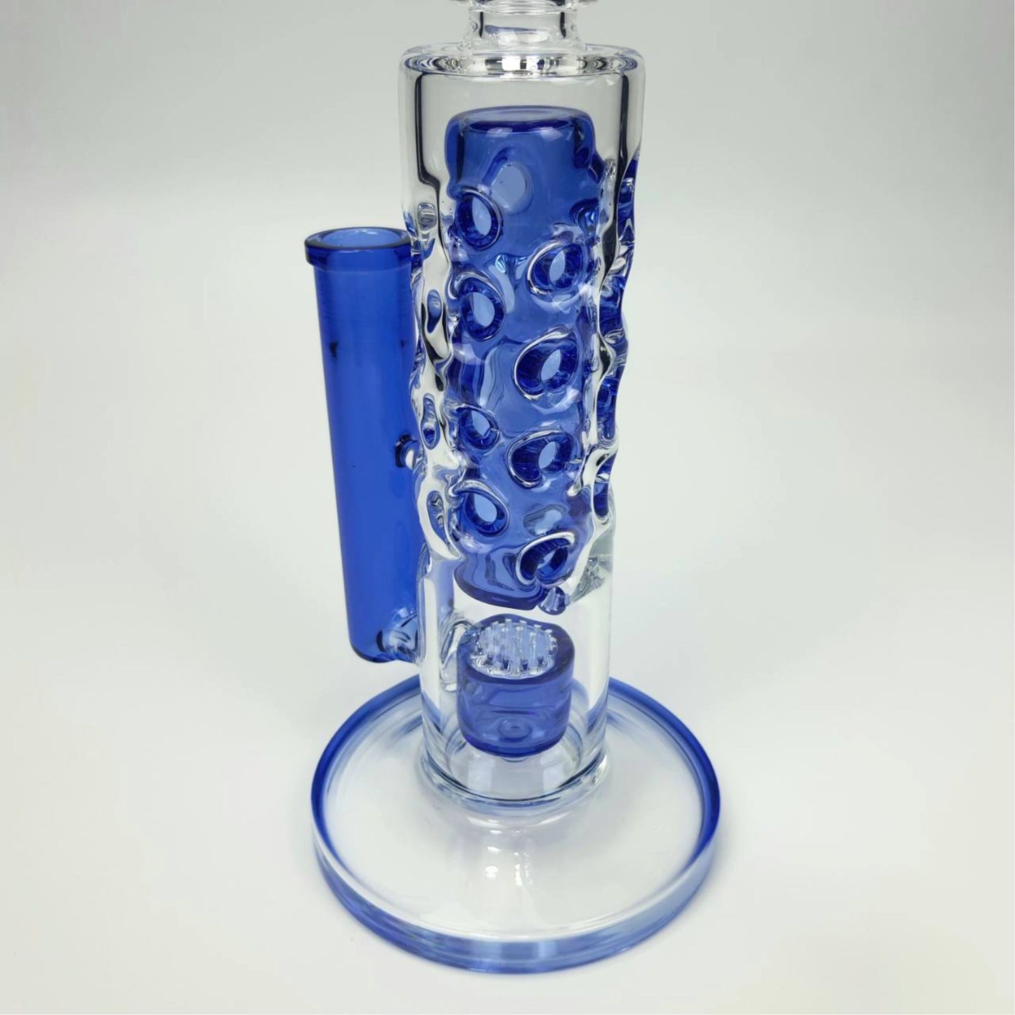 GLASS BONG | THE MAGICIANS RIG 13 INCH WITH HONEYCOMB & 24 HOLE - EXOSKELETON FAB PERC