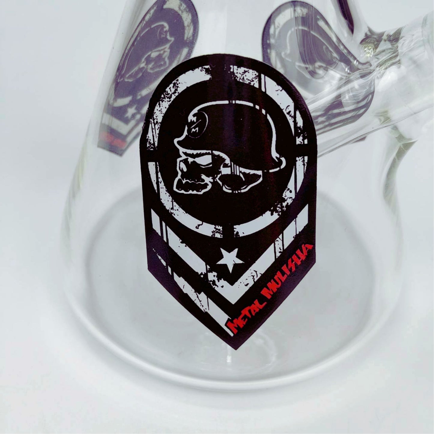 GLASS BONG | METAL MULISHA BEAKER GLASS BONG 11 INCH 5MM THICKNESS