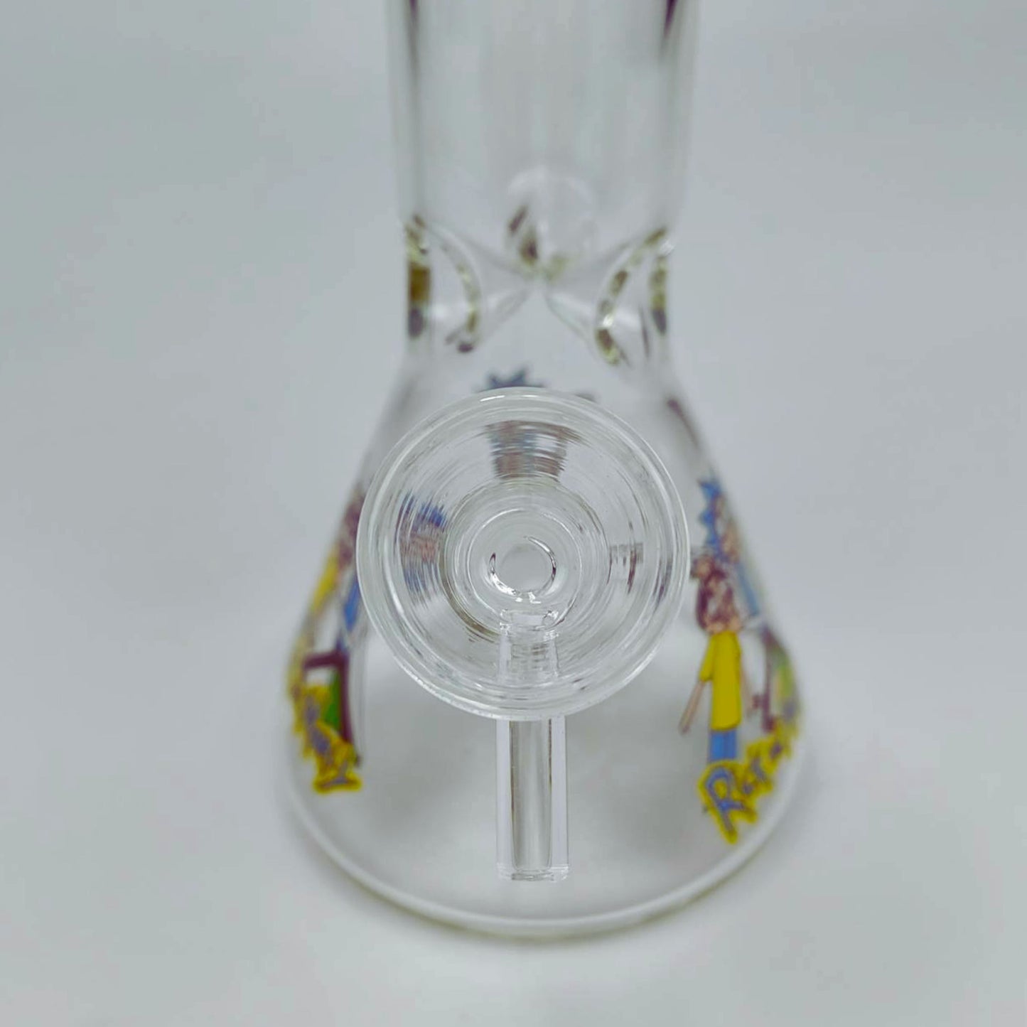 GLASS BONG | RICK AND MORTY BEAKER GLASS BONG 8.5 INCH 5MM THICKNESS